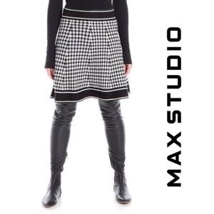 Max Studio Knit Sweater Circle Skirt